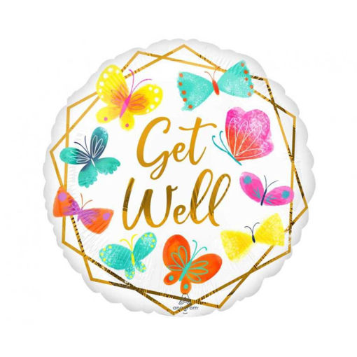 Picture of GET WELL SOON FOIL BALLOON 18 INCH